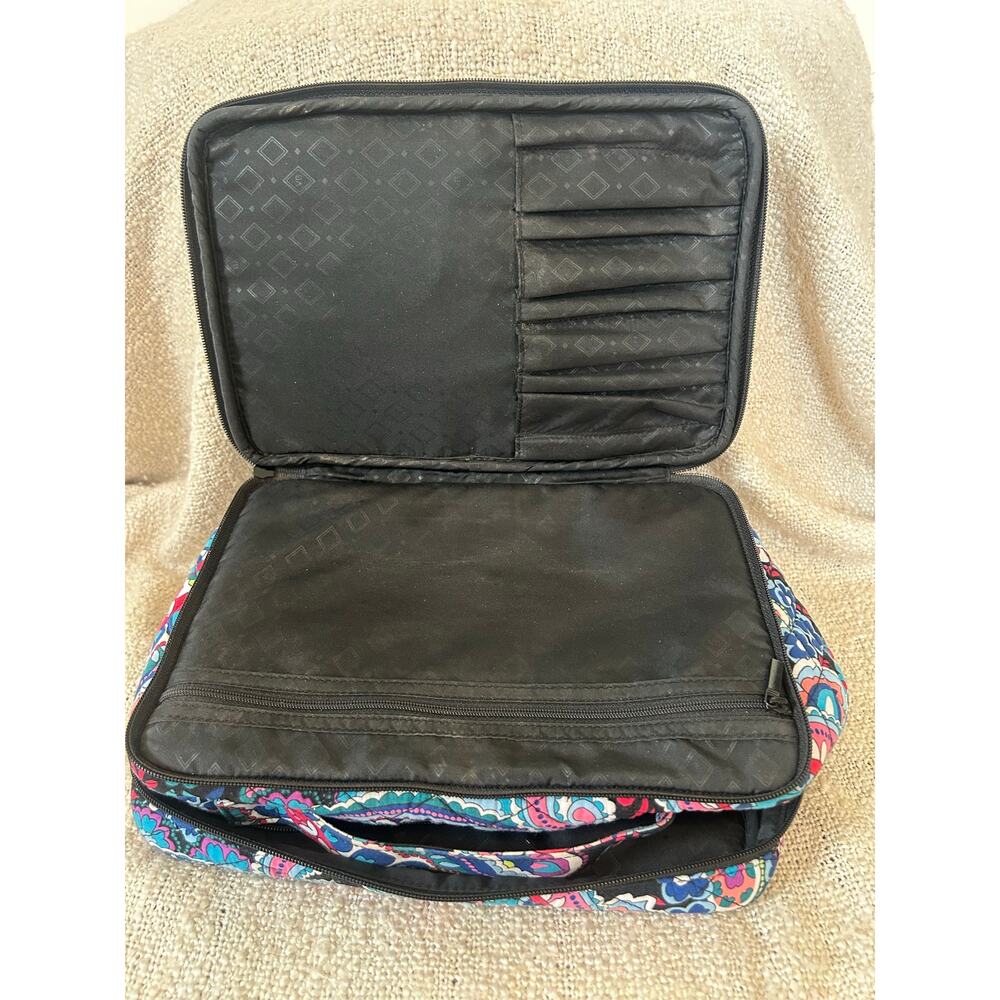 Vera Bradley Haymarket Paisley Cosmetic Travel Bag - Picture 4 of 8